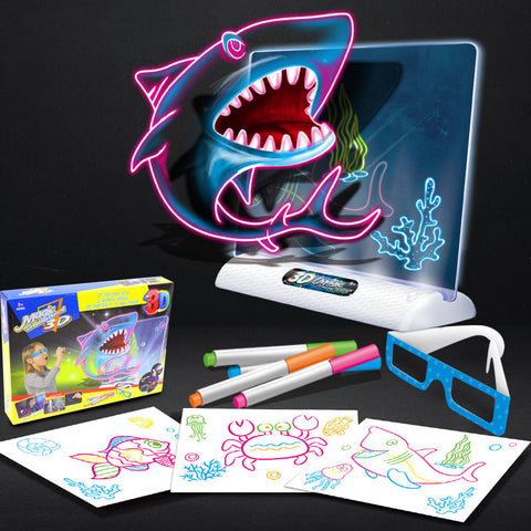 Magic 3D Drawing Pad – LED Light & Creative Toy