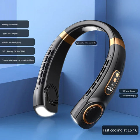Electric Neck Fan – Cool Comfort for Moms