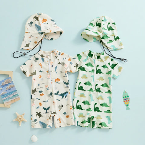 Baby Boy Dinosaur Swimsuit