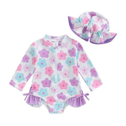 Floral Baby Swim Set